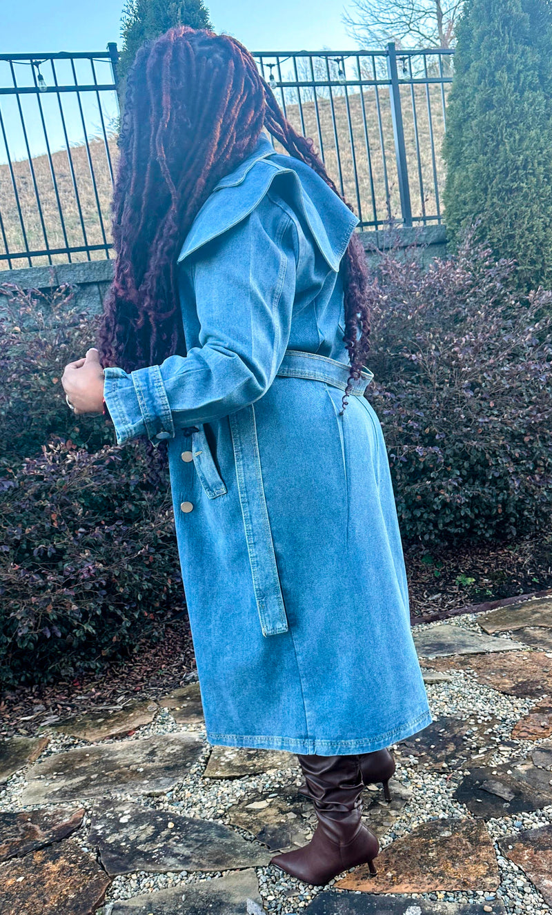 Denim Trench Coat