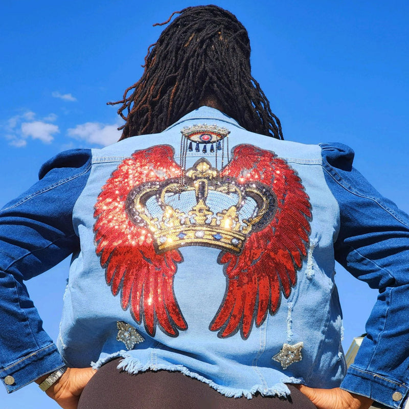 Crimson Crown Denim Jacket