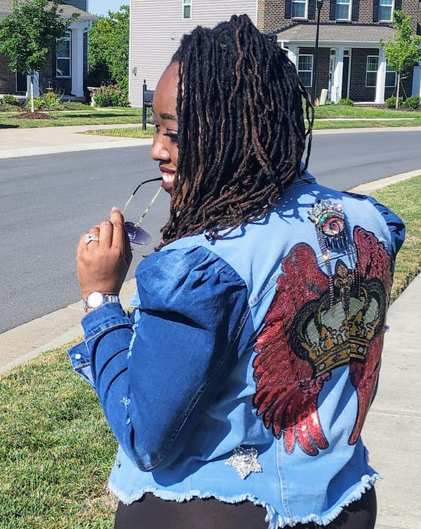 Crimson Crown Denim Jacket